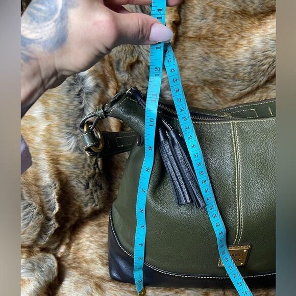 Vintage 1970 Dooney & Bourke Sophie Florentine Leather Block Hobo Shoulder - Picture 8 of 15